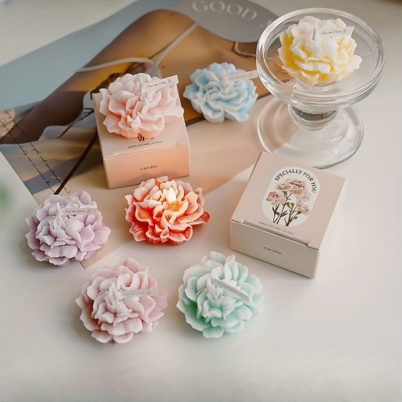 Skorter | 1pc Carnation Scented Candle – Decorative Candle for Mother's Day, Valentine's Day and Christmas - Image 3