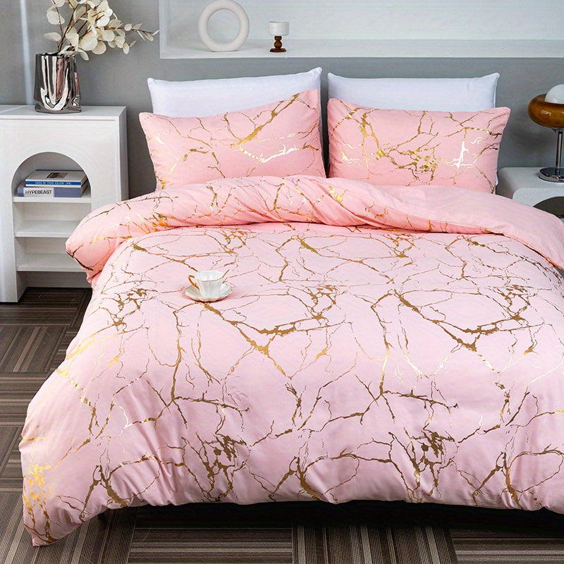 Quilt Cover Set | Hot Stamped Texture | Stylish Bedroom Upgrade | Polyester - Image 19