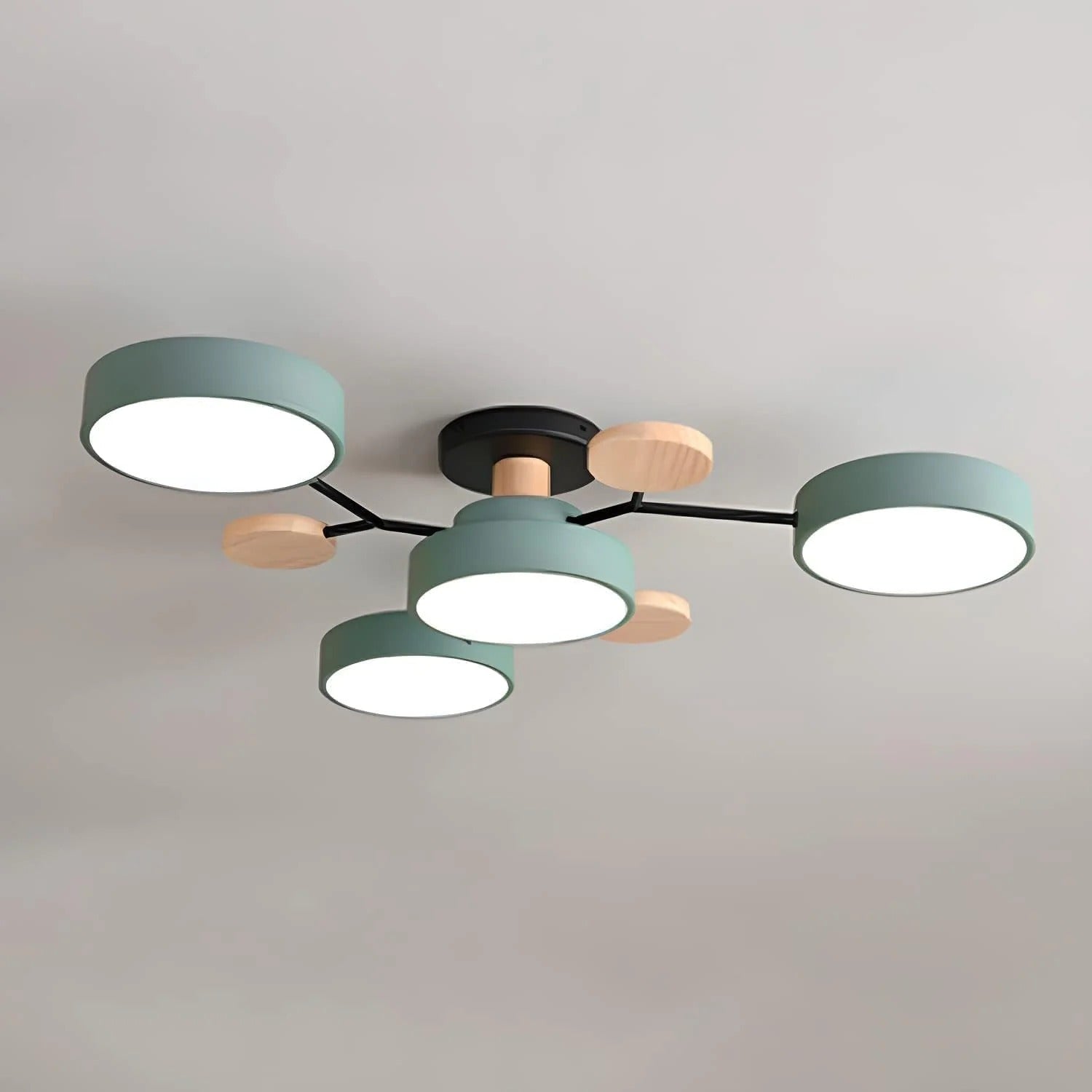 Geometric Circular LED Ceiling Lamp for Modern Interior
