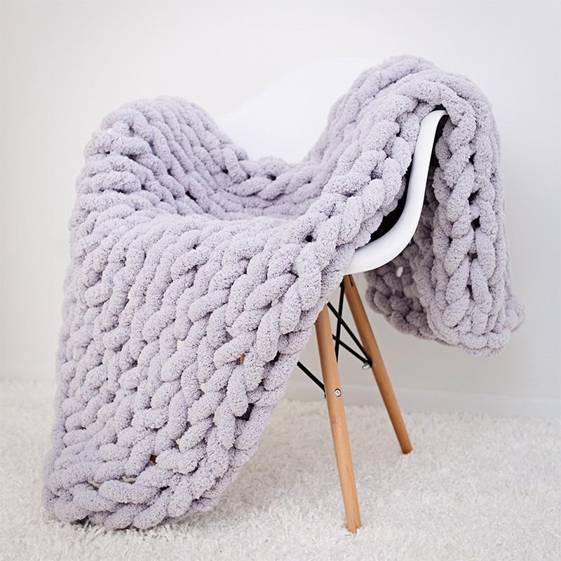 Chunky Knit Style Throw Blanket Textured Home Comfort - Image 3