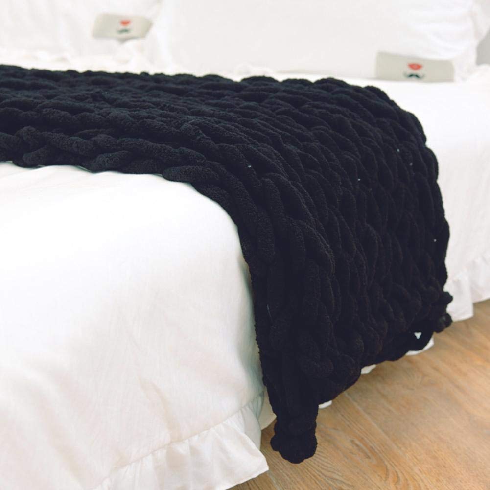 Chunky Knit Style Throw Blanket Textured Home Comfort - Image 5