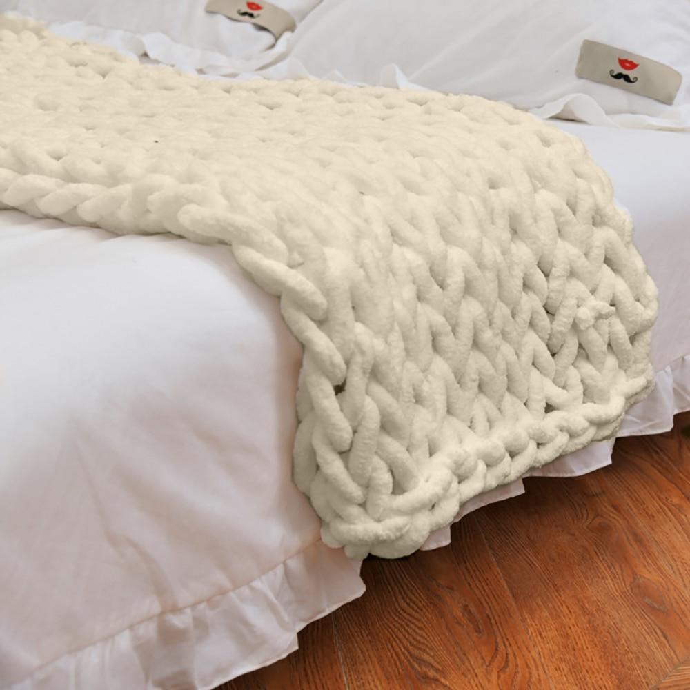 Chunky Knit Style Throw Blanket Textured Home Comfort - Image 7