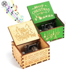 Wooden Christmas Music Box Hand Crank - Image 2