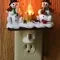 Snowman Campfire Resin Night Light Plug In Flickering Flame - Image 6