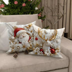 4 Pack Square Christmas Throw Pillow Covers 3D Printed - Image 3