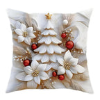 4 Pack Square Christmas Throw Pillow Covers 3D Printed - Image 7