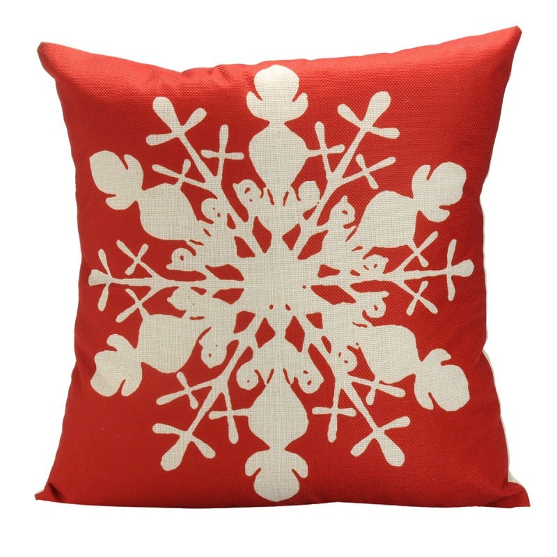 Square Linen Look Christmas Pillow Covers 45x45cm - Image 14