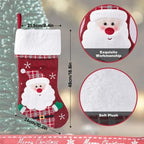 2 Pack Christmas Stockings Plush Cuff - Image 10