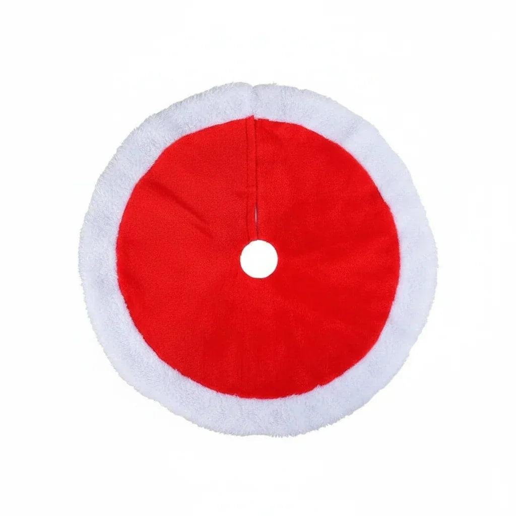 Plush Faux Fur Mini Christmas Tree Skirt - Image 2