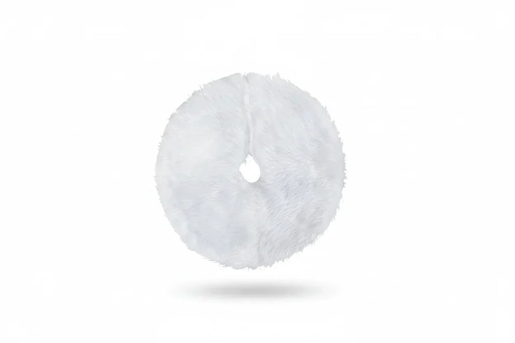 Plush Faux Fur Mini Christmas Tree Skirt - Image 3
