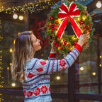 Artificial Pine Christmas Wreath Fairy Lights - Image 4