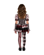 Womens 4 Piece Clown Costume Pierrot - Image 2