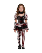 Womens 4 Piece Clown Costume Pierrot - Image 3