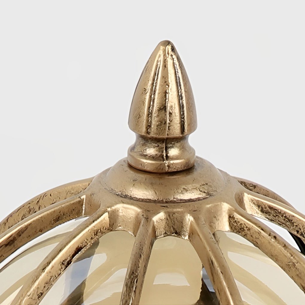 Outdoor Glass Globe Vintage Post Light - Image 6