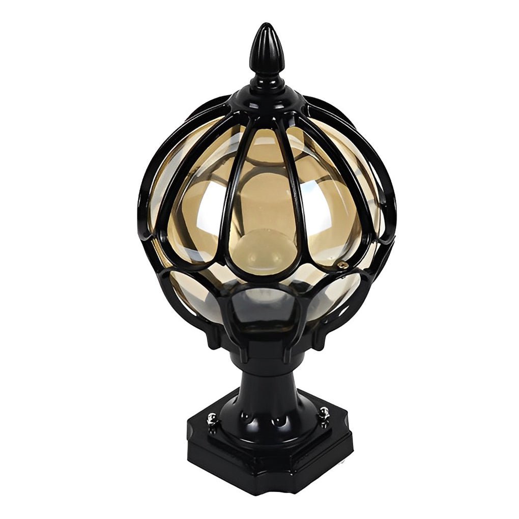 Outdoor Glass Globe Vintage Post Light - Image 8