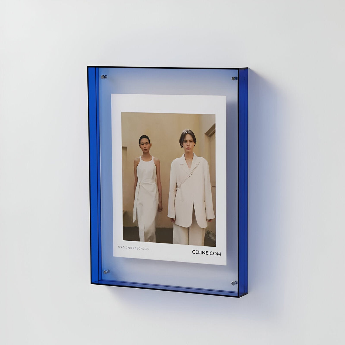 Modern Acrylic Floating Picture Frame Tabletop Wall Mount - Image 12