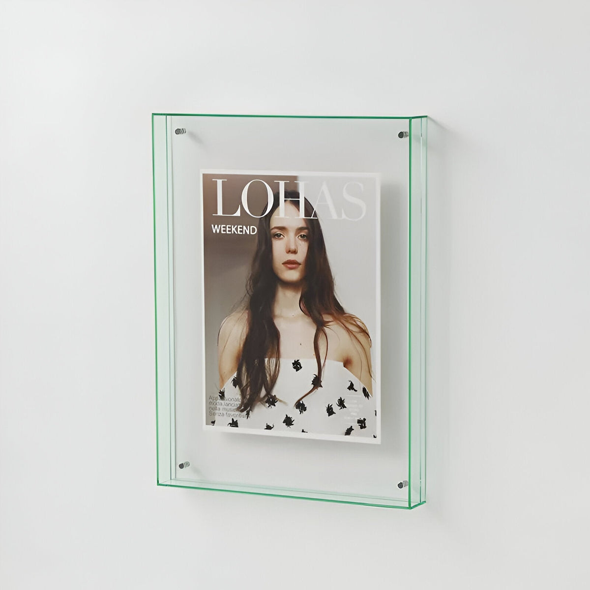 Modern Acrylic Floating Picture Frame Tabletop Wall Mount - Image 7
