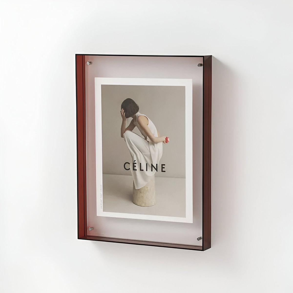 Modern Acrylic Floating Picture Frame Tabletop Wall Mount - Image 13