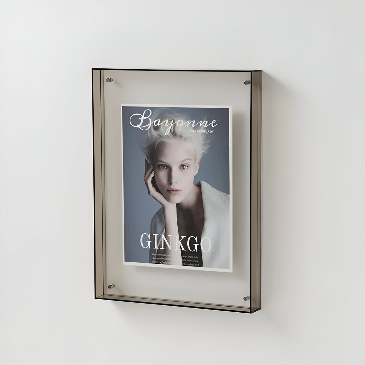 Modern Acrylic Floating Picture Frame Tabletop Wall Mount - Image 9