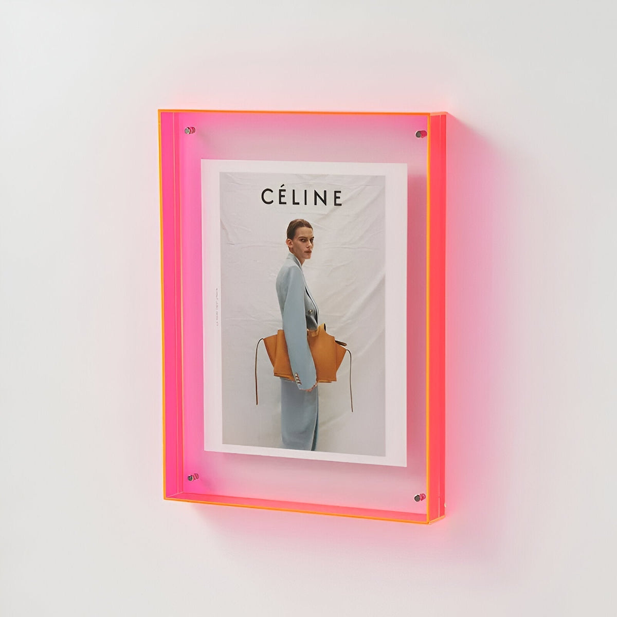 Modern Acrylic Floating Picture Frame Tabletop Wall Mount - Image 5
