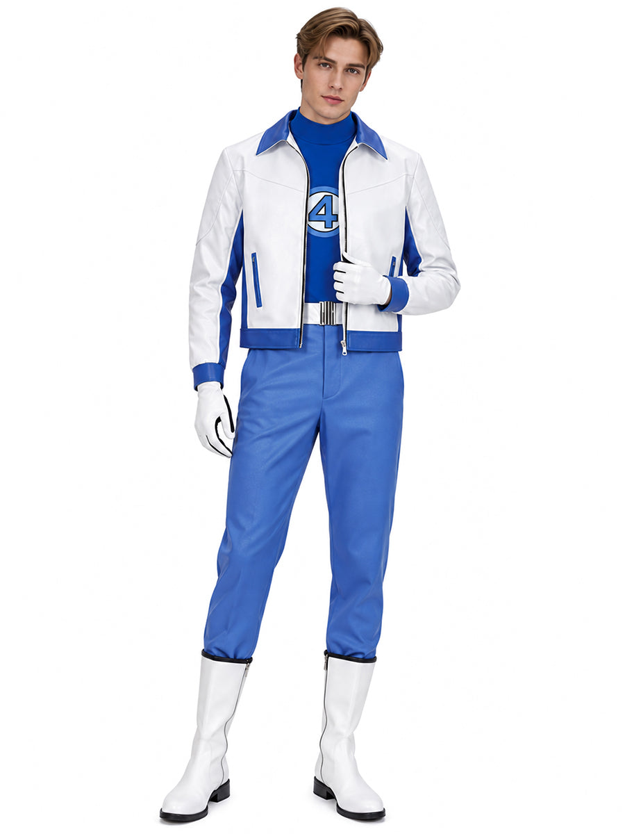 Mens 5 Piece Superhero Cosplay Costume