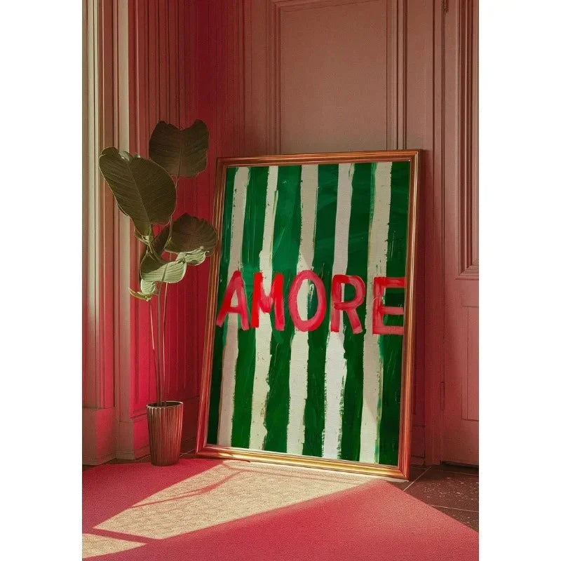 Amore Striped Wall Art - Image 6