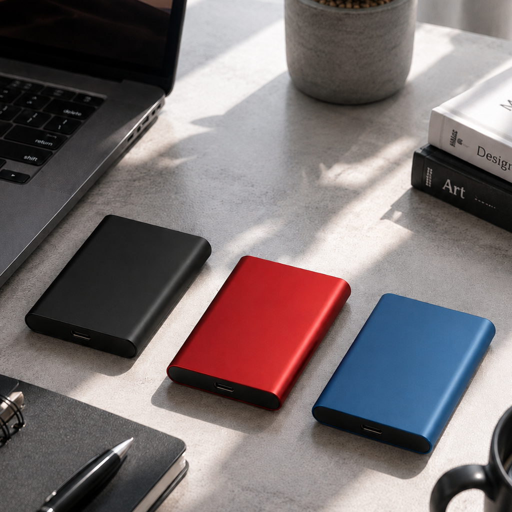 Portable SSD External High Speed USB Solid State Drive Aluminum Storage