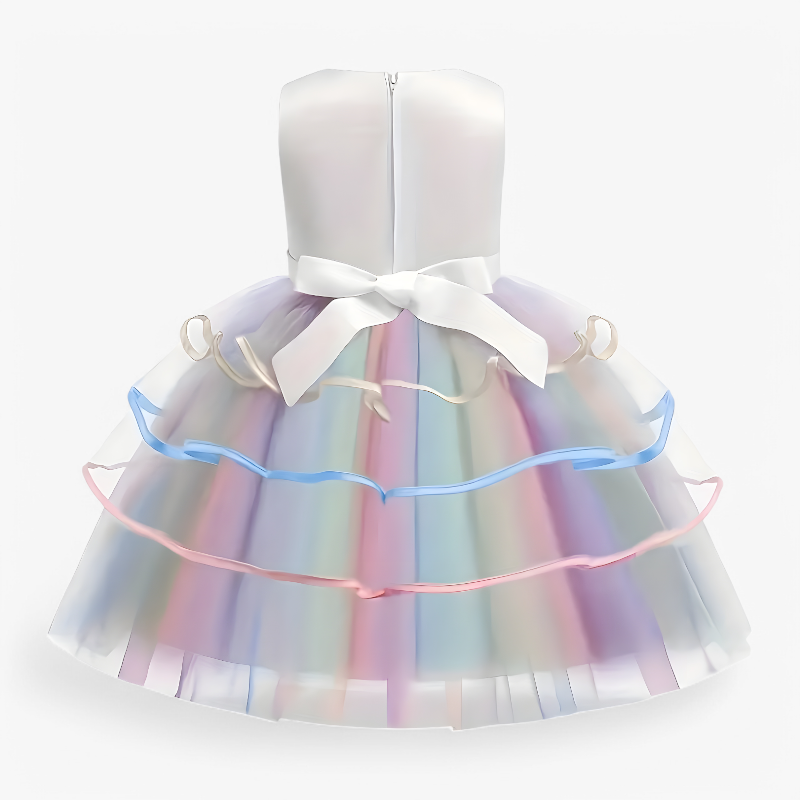 Girls Tulle Unicorn Princess Dress - Image 5