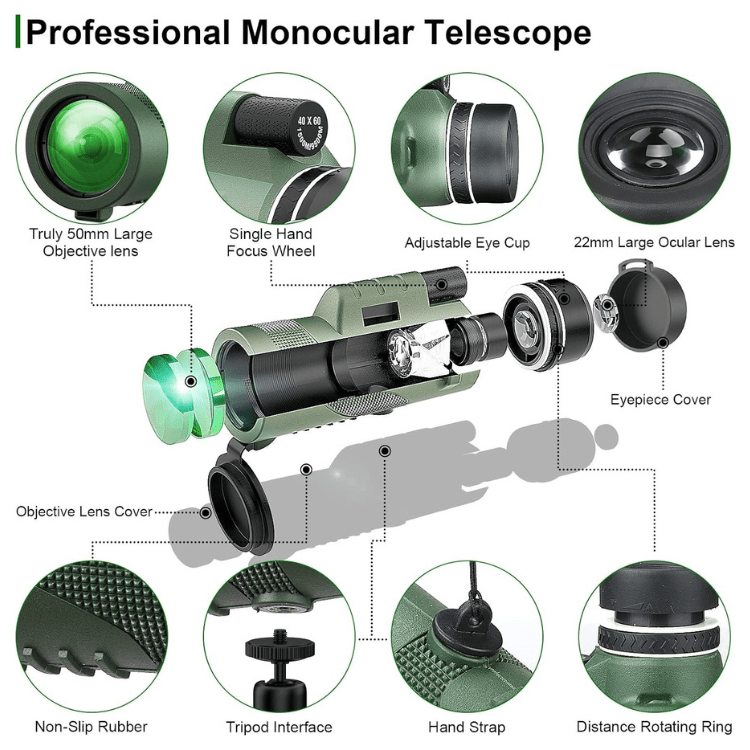 Compact Pocket Monocular Telescope HD Lens - Image 13