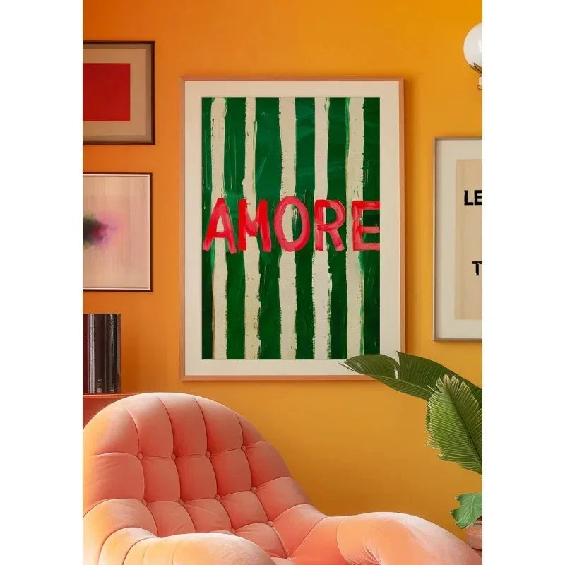Amore Striped Wall Art - Image 3