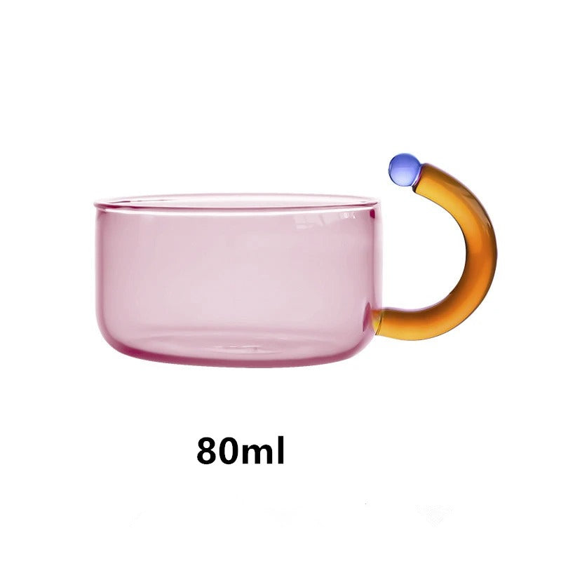 Modern Clear Tokyo Glass Teapot with Matching Cup