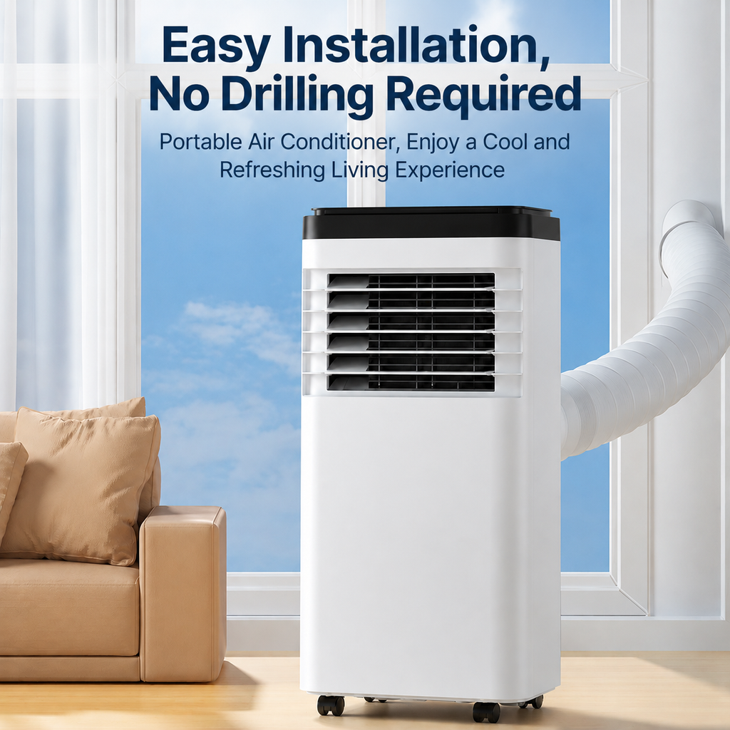 Portable Air Conditioner 7000 BTU 4-in-1 Cooling Heating Fan Dehumidifier - Image 4