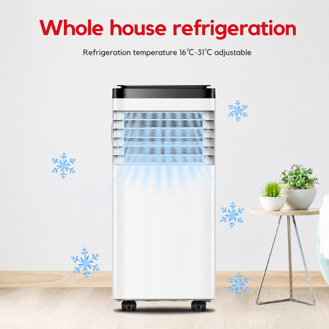 Portable Air Conditioner 7000 BTU 4-in-1 Cooling Heating Fan Dehumidifier - Image 5