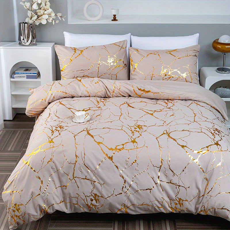 Quilt Cover Set | Hot Stamped Texture | Stylish Bedroom Upgrade | Polyester - Image 20
