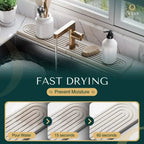 Diatomaceous Earth Faucet Splash Guard Mat Quick Drying - Image 4