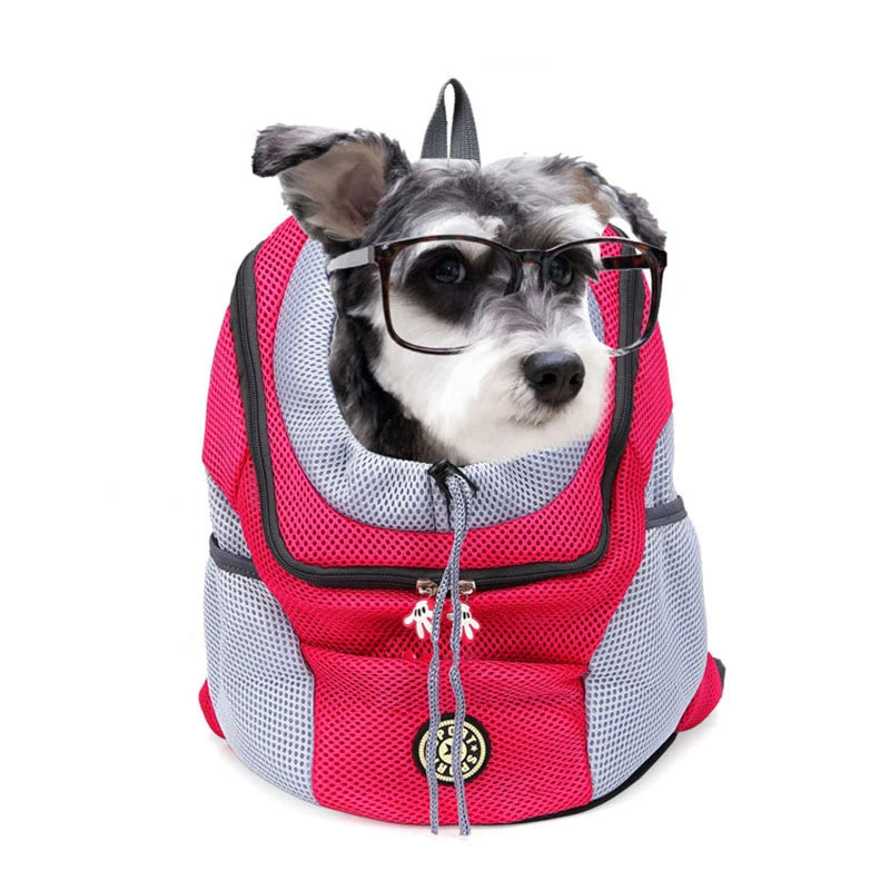 Breathable Mesh Dog Carrier Backpack Front Facing - Image 10