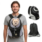 Breathable Mesh Dog Carrier Backpack Front Facing - Image 4
