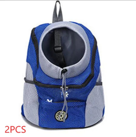Breathable Mesh Dog Carrier Backpack Front Facing - Image 7