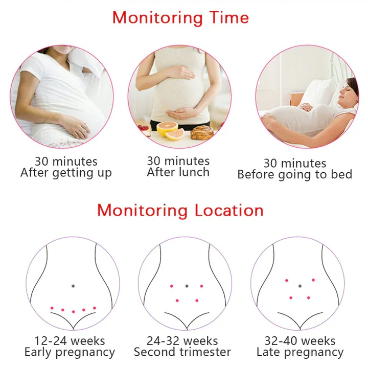 Pregnancy Heartbeat Monitor Handheld Fetal Doppler Device - Image 2