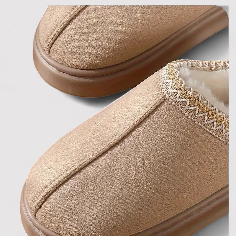 Women's Slip On Fluffy Push Thermal Slipper Clogs