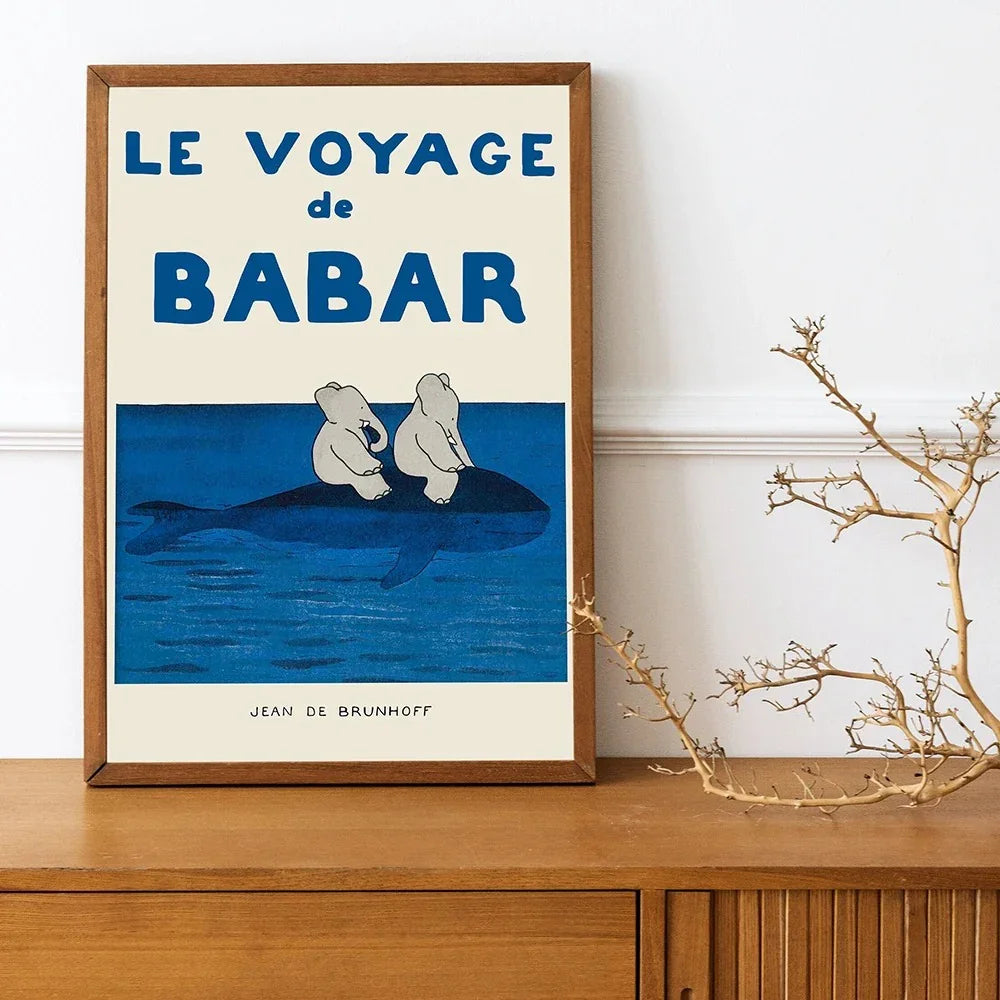 Le Voyage De Babar Wall Art by Jean de Brunhoff