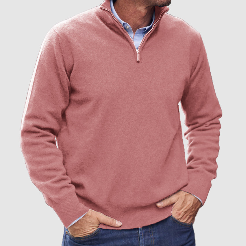 Men’s Versatile Zip Up Fashion Sweater