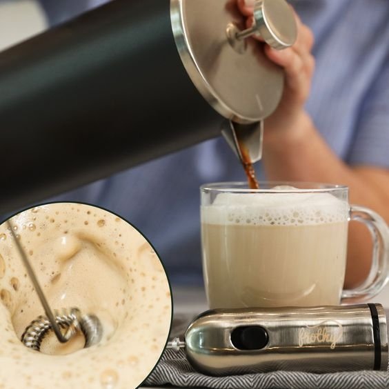 Portable Electric Milk Frother High-Speed Handheld Foam Maker - Image 2