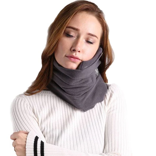 Compact Travel Neck Pillow for Head and Shoulder Support - Image 3