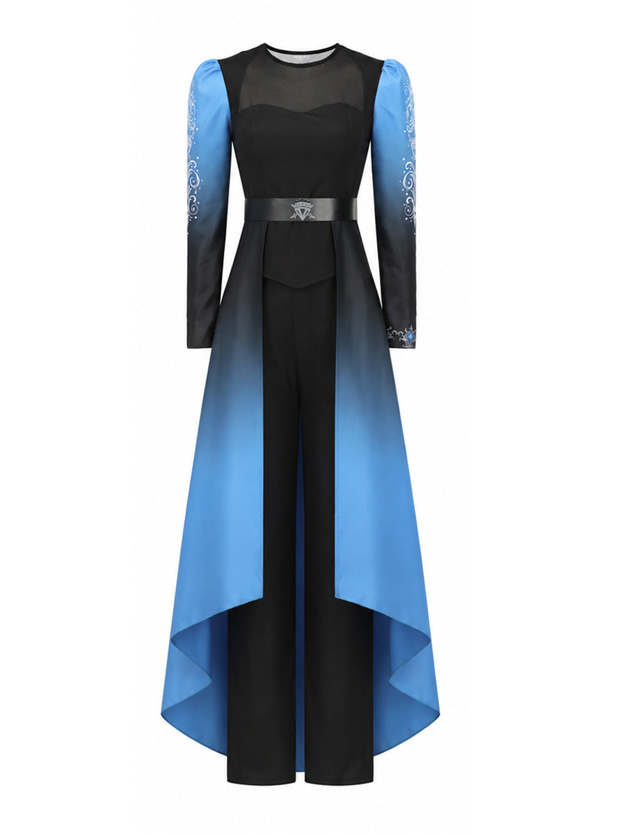 Women Girls 3 Piece Princess Cosplay Costume Ombre - Image 11