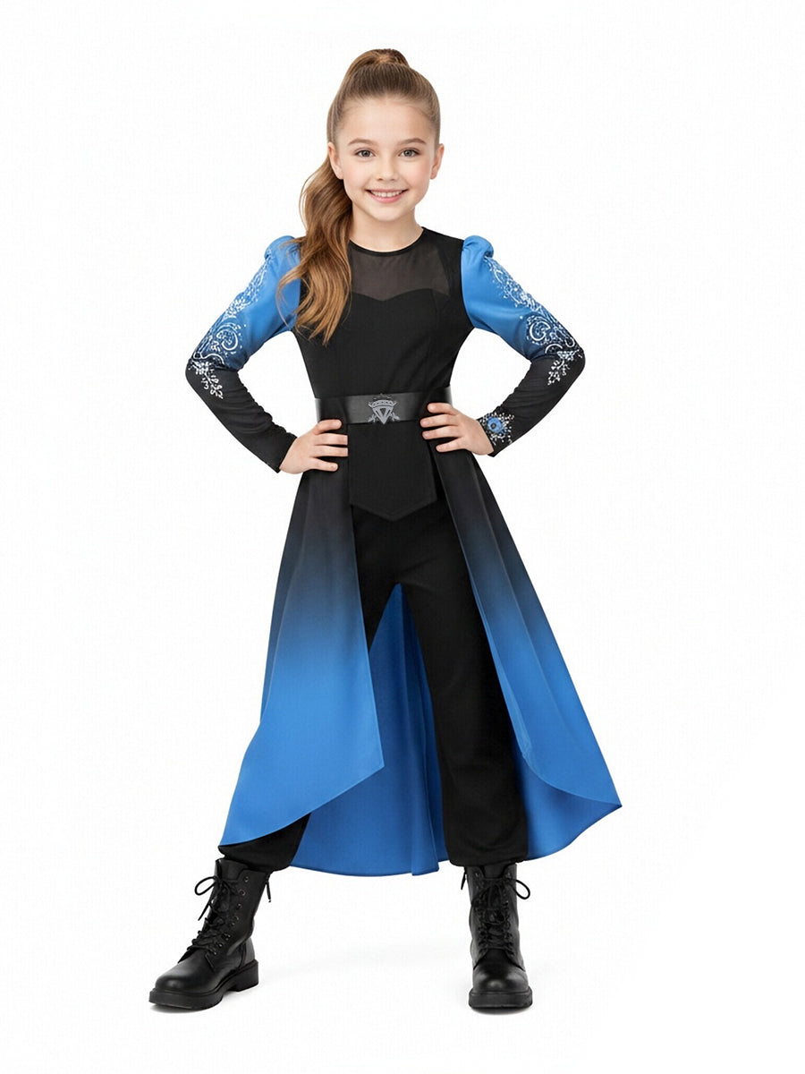 Women Girls 3 Piece Princess Cosplay Costume Ombre - Image 2