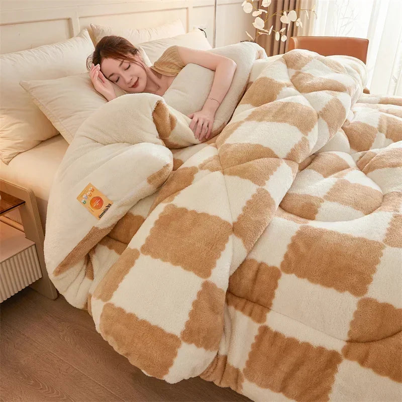 Extra Thick Cozy Quilt Weighted Blanket for Winter - Image 3