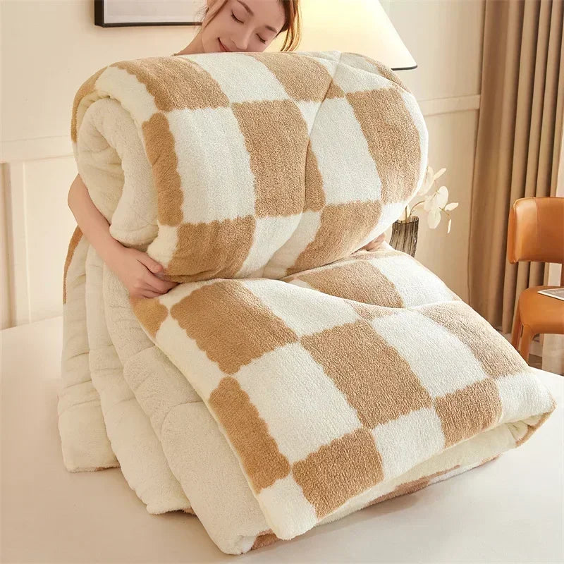 Extra Thick Cozy Quilt Weighted Blanket for Winter - Image 5