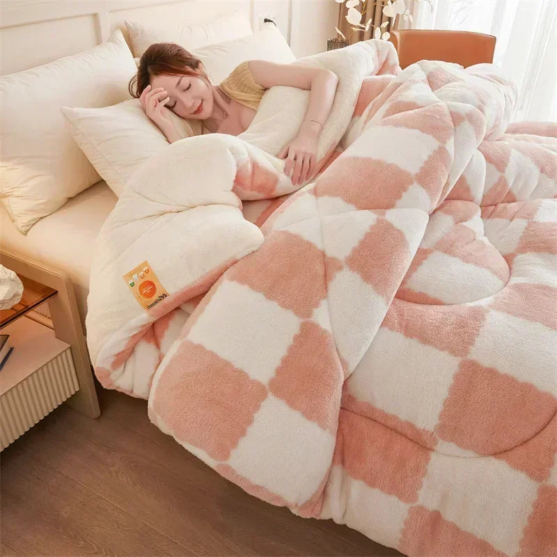 Extra Thick Cozy Quilt Weighted Blanket for Winter - Image 8