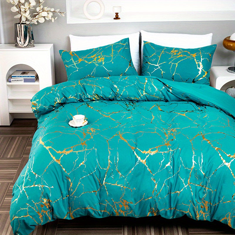Quilt Cover Set | Hot Stamped Texture | Stylish Bedroom Upgrade | Polyester - Image 47